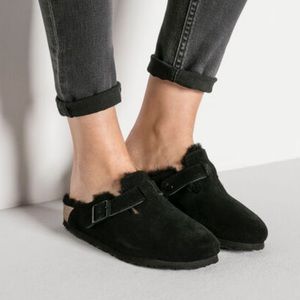 Birkenstock Boston Shearling Suede Leather size Women’s 8